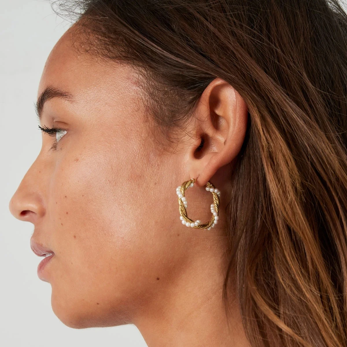 Pearl Swirl Hoops - Bild 4