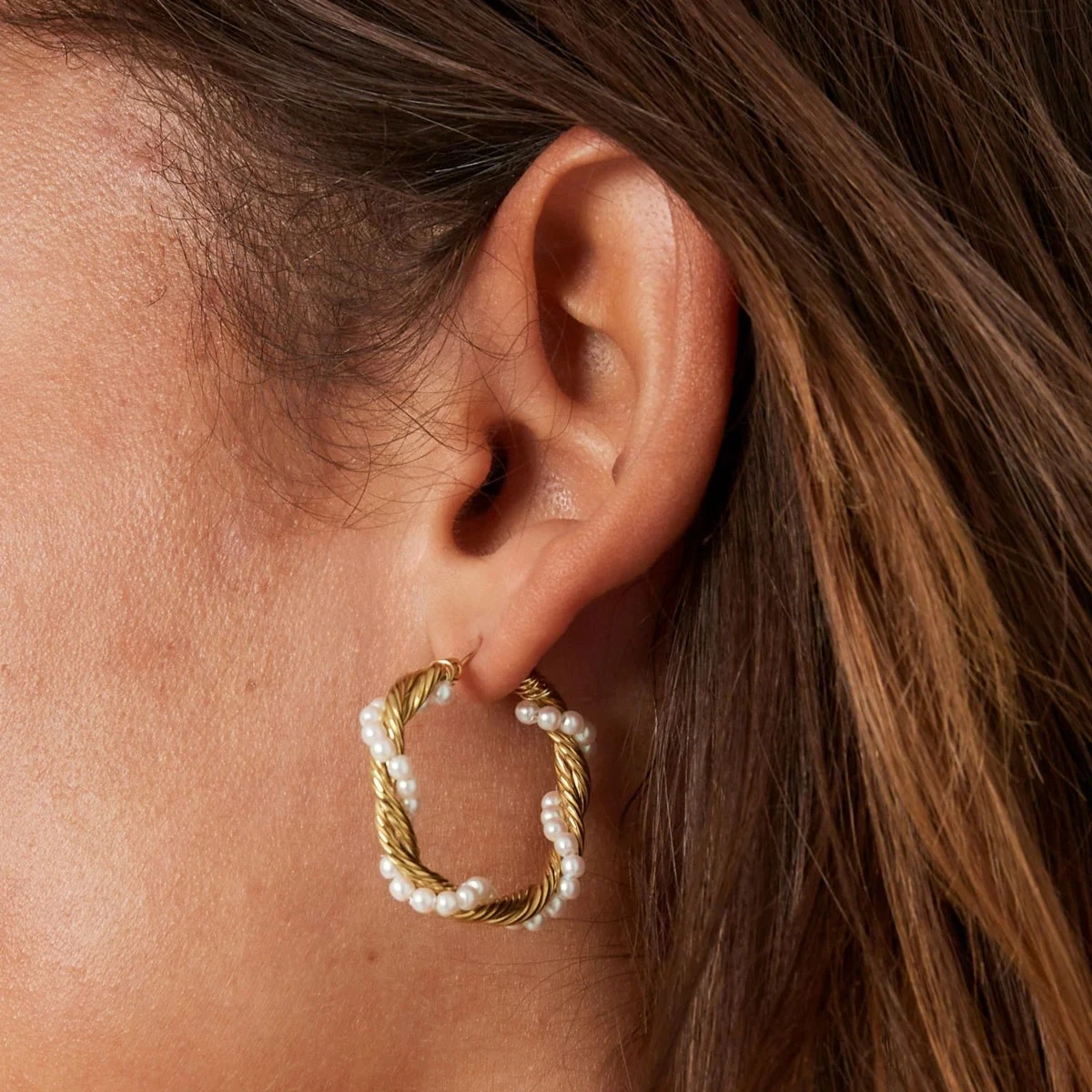 Pearl Swirl Hoops - Bild 5